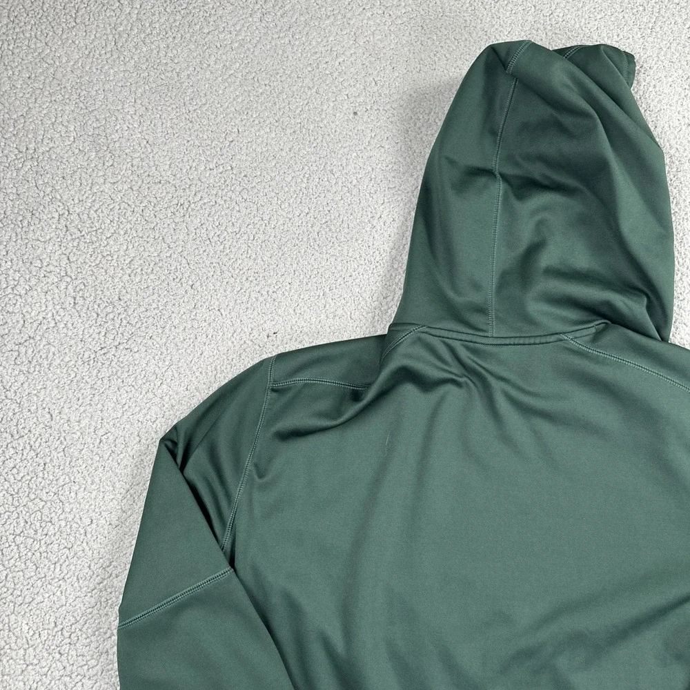 Nike Therma Fit Michigan State Football Hoodie Men 2XL Green Logo Pullover